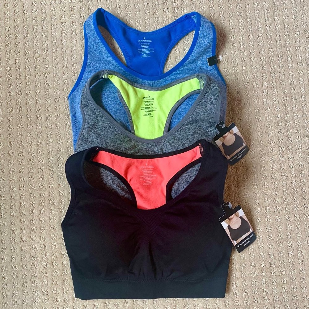 3 Alyce Ives Intimates Womens Sports Bras Sz L
